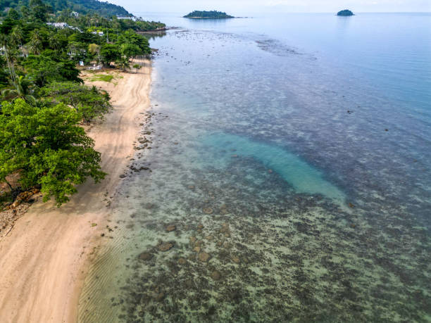 istock Aerial view of a tropical beach in eastern Thailand 2152108378