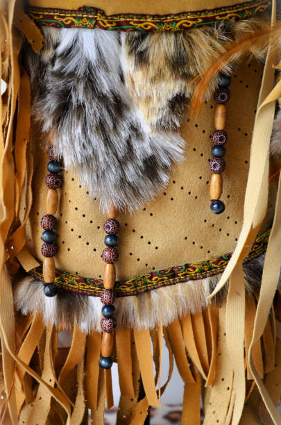 istock Native American Indian doll outfit details 2152110825