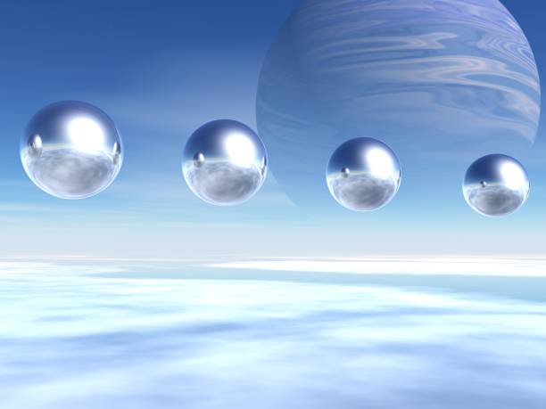 istock Fantastic landscape of Spheres and Sky 2152113569