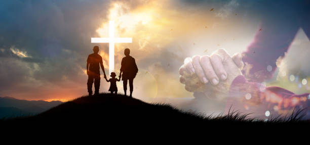 istock Christian Religion concept background. card design template. 2152122673