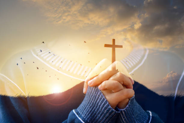 istock Christian Religion concept background. card design template. 2152122766