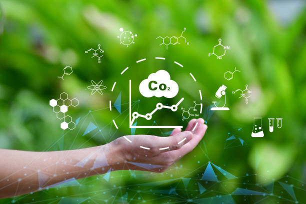 istock Crystal globe with Clean hydrogen energy concept and co2 for Sustainable Environment. 2152122874