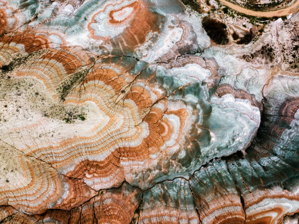 NALLIAN - colorful abstract photographs of mountains and earthen structures