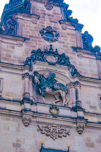 Dresden, Germany - April 18, 2024: Dresdner Residenzschloss or Dresden Castle, Germany