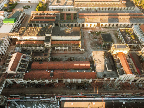 istock Abandoned factory buildings 2152145223