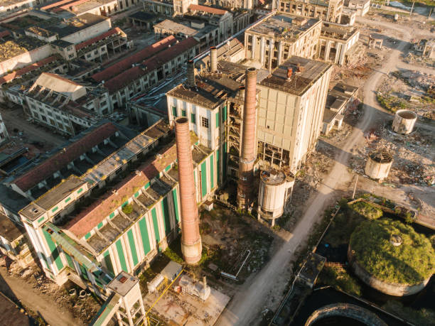 istock Abandoned factory buildings 2152145250