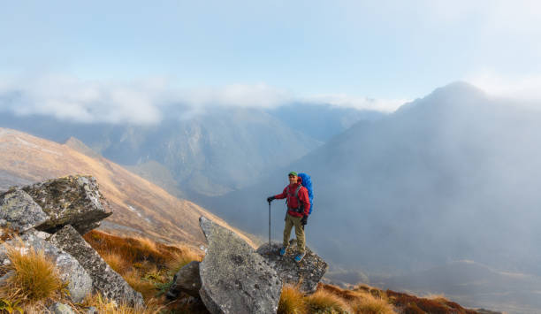 istock Happy hiker hiking, adventure concepts. 2152151905