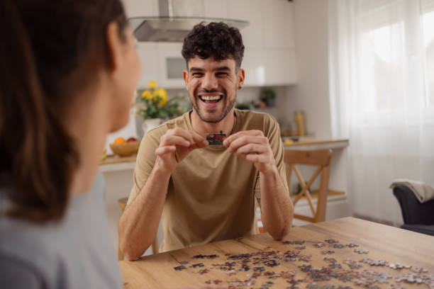 istock Look honey, I connected two puzzles pieces! 2152160684