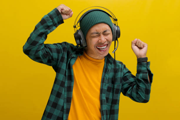 istock Headphones & Happiness: Grooving to the Music 2152164103