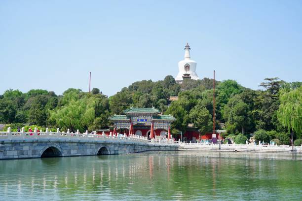 istock Jade Flower Island at the Beihai Park (Former imperial garden) Beijing, China 2152166630