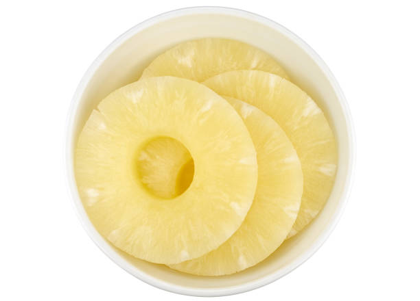 istock Bowl of Canned pineapple slices. 2152168658