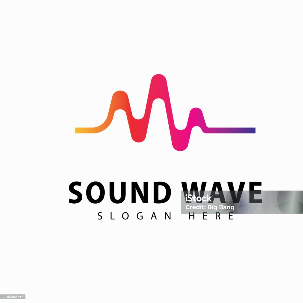 Sound Rhyme Logo Sound Wave Ilustration Logo Vector Template Stock Illustration ...