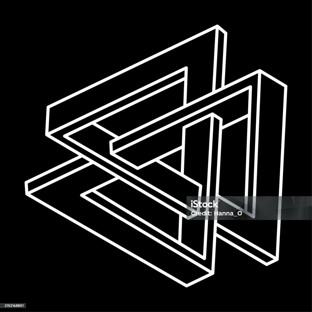 Impossible Mode. Figure Impossible Optical Illusion Shape Optical Art Object Impossible Figure ...