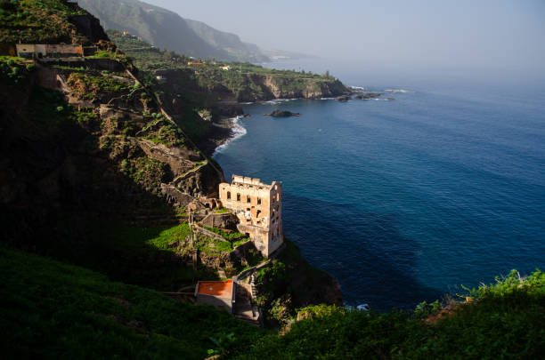 istock Serene Coastal Vista: Majestic Cliffs and Lush Greenery Overlooking the Azure Ocean 2152169638