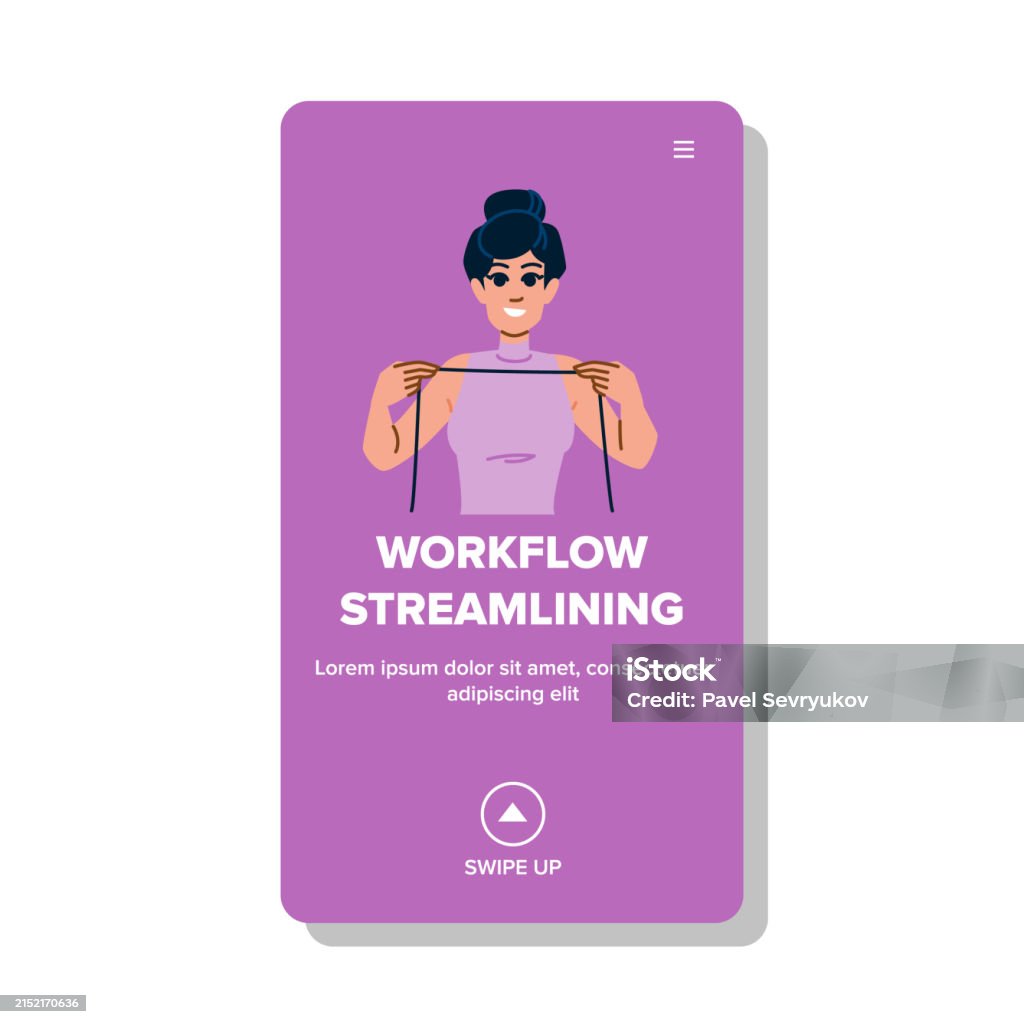 Integration Workflow Streamling Vector Stock Illustration - Download ...