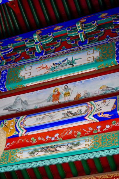 istock Artistic Canvas: Traditional Chinese Painted Temple Beams 2152170803