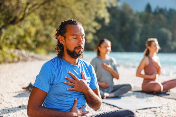 Morning Yoga Practice by the River