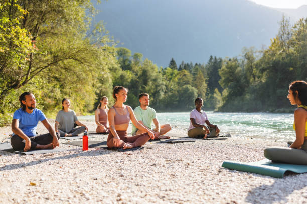 istock Outdoor Yoga Session By The River 2152176324