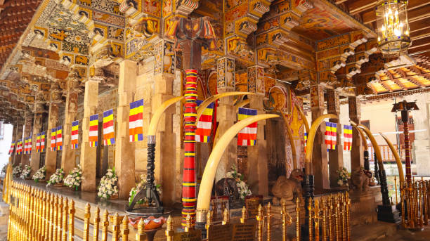 istock View of Tooth Temple with Ivory, Kandy, Sri Lanka. 2152180445