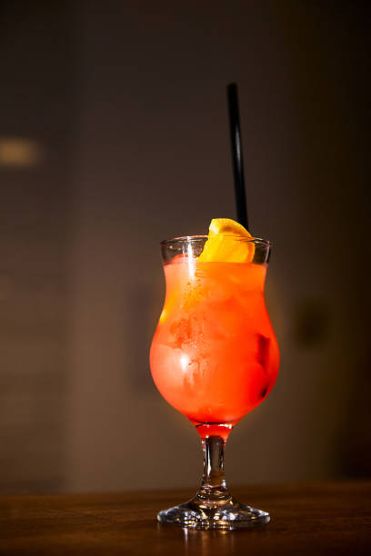 istock A red non-alcoholic or alcoholic drink decorated with a slice of orange 2152181317