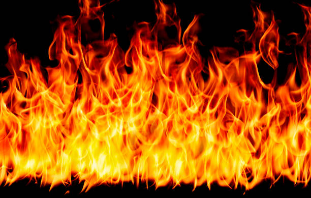 istock fire png burning flame Isolated on a black background 2152193823
