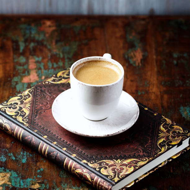 istock Cup of coffee on wooden background. Close up. Copy space. 2152195707