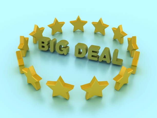 istock 3D Stars with Big Deal Phrase 2152197010