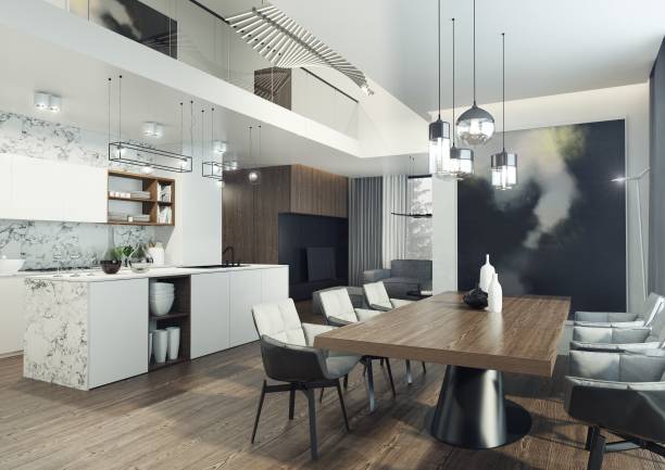 istock The apartment designed as a combination of modernity, simplicity and elegance. 2152197341