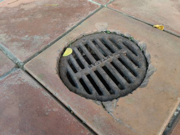 istock A drain grate is shown in a dirty, old, and worn out condition. 2152204593