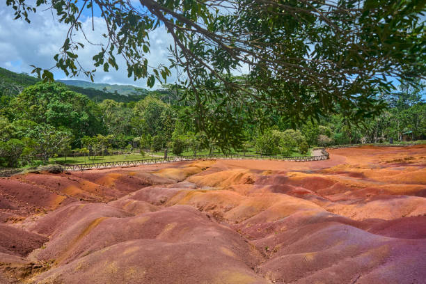 Seven Coloured Earth on Chamarel, Mauritius island, Africa