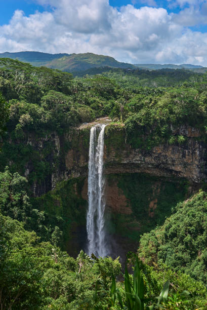 istock Scenic Chamarel waterfall in the Black River National Park in Mauritius island 2152206285