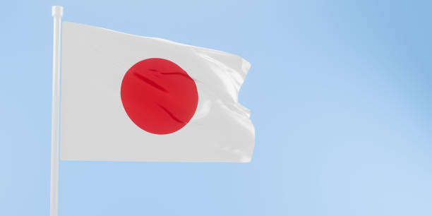 istock Japan flag of silk-3D illustration. 3d render. 2152209195