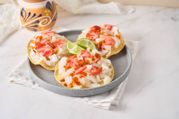istock Authentic cueritos toast from mexico with vegetables 2152212052