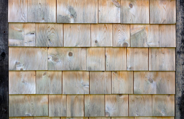 Full frame wooden composite Shingle Siding Panels