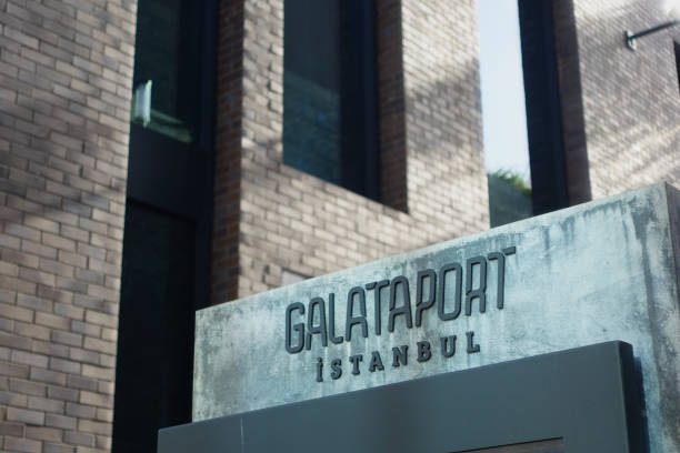 istock Galataport text sign in eminonu 2152220273