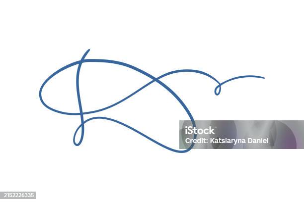 Fake Signatures Blue Fake Hand Drawn Autograph Handwritten Signature Scribble For Business ...