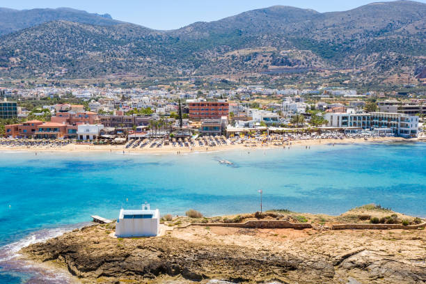 istock Malia beach and chapel of Afentis Christos 2152226480