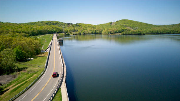 Yuvacik - Kirazdere Dam Lake in Kocaeli, Turkey. The dam provides water for the city of Kocaeli City.