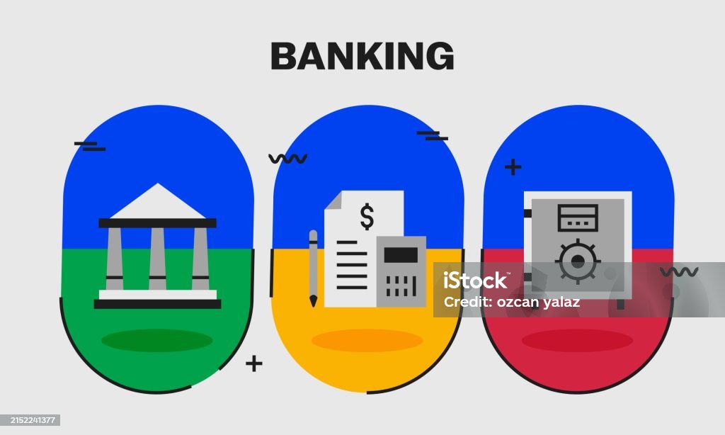 Bank Header Image Banking Related Vector Design Concept Stock Illustration - Download ...