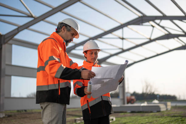 istock Civil Engineers Team at Construction Site. Building Contractors. 2152254493