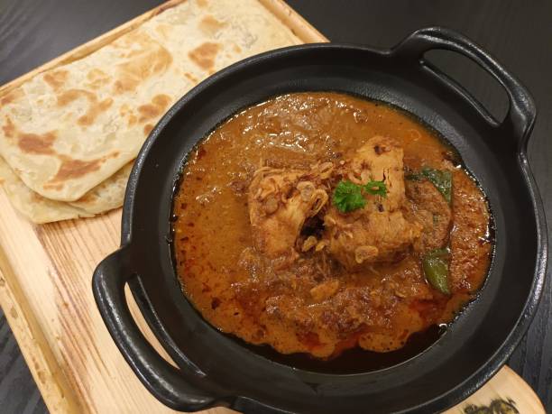 istock One serving of delicious food Prata curry 2152258812