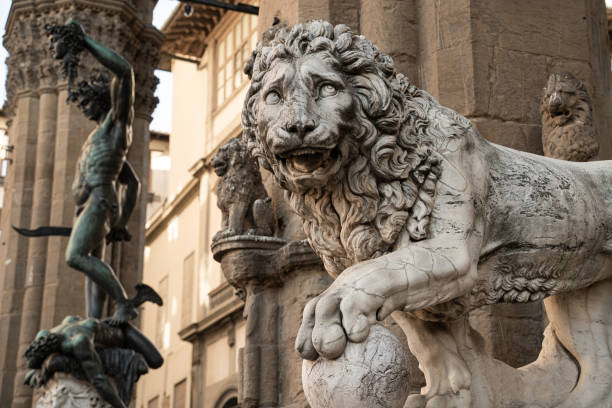 istock Lion sculpture in Florence, Italy 2152259027