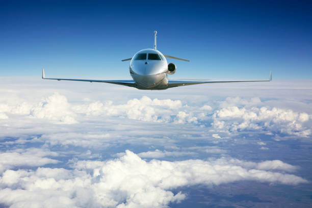 A Cessna private jet taking off from Helsinki.