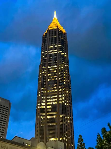 Overcast Skies before Stormy Weather hits Midtown Atlanta