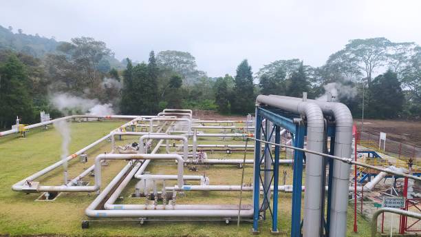istock Steam pipelines geothermal energy 2152267361