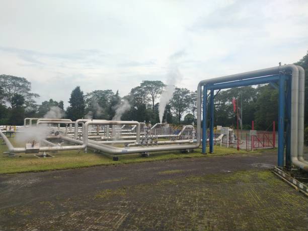 istock Geothermal steam pipelines 2152267389