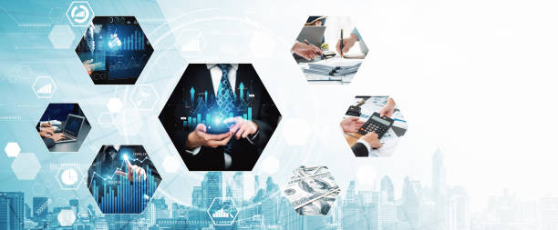 istock Futuristic business digital financial data technology and big data vexel concept 2152268505