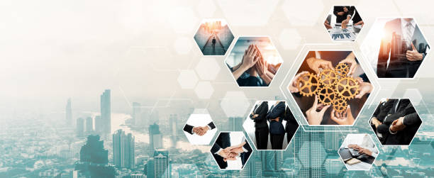 istock Teamwork and human resources HR management technology for business vexel 2152268515