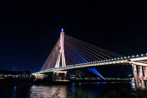 istock Xishuangbanna Bridge night scene lighting 2152270809
