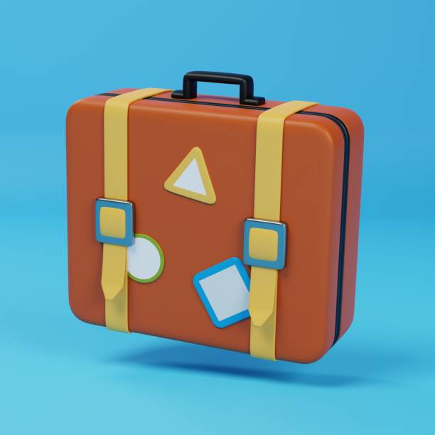 istock 3D Icon of Suitcase for Journey and Tourism. 3D Render 2152272293